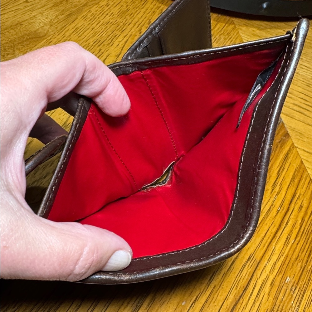 RARE VINTAGE DOONEY & BOURKE LEATHER ZEBRA PRINT WALLET - Picture 12 of 16